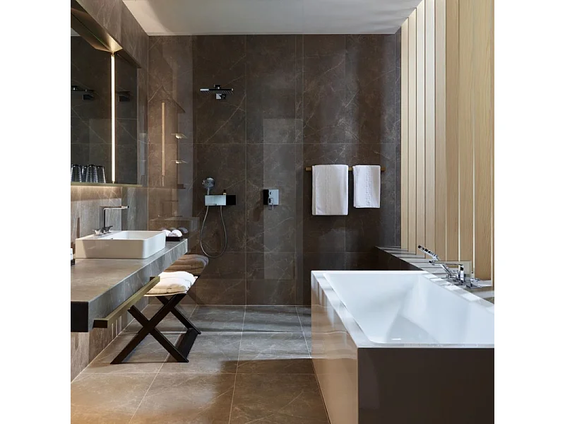 HANSGROHE Mélangeur lavabo Metropol 160 3 trous poignées manettes, bonde Push-Open chromé