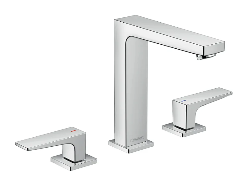 HANSGROHE Mélangeur lavabo Metropol 160 3 trous poignées manettes, bonde Push-Open chromé