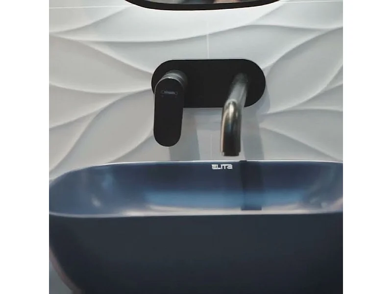 Mitigeur mural lavabo encastré HANSGROHE Vernis Blend, Ecosmart noir mat