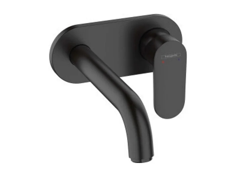 Mitigeur mural lavabo encastré HANSGROHE Vernis Blend, Ecosmart noir mat