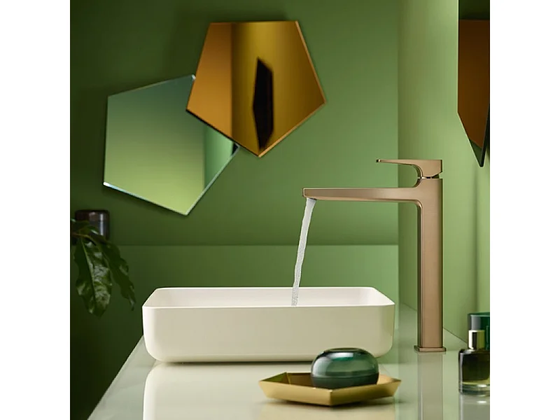 HANSGROHE Metropol 260 mezclador de lavabo, manecilla, desagüe Push-Open, bronce cepillado