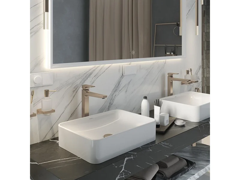 HANSGROHE Metropol 260 mezclador de lavabo, manecilla, desagüe Push-Open, bronce cepillado