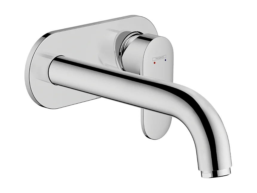 HANSGROHE Vernis Blend Mezclador empotrado de pared para lavabo, Ecosmart cromo