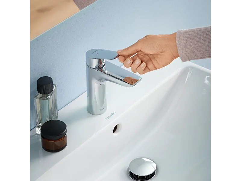 Mezclador de lavabo talla M DURAVIT Duravit No.1 MinusFlow cromo sin extraíble ni desagüe