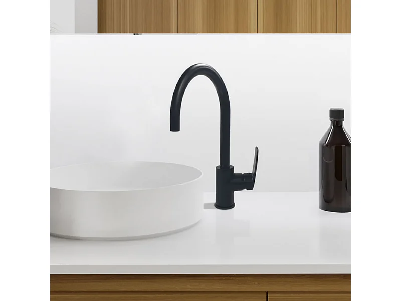 Mitigeur lavabo mobile PAINI Ruby Noir Mat