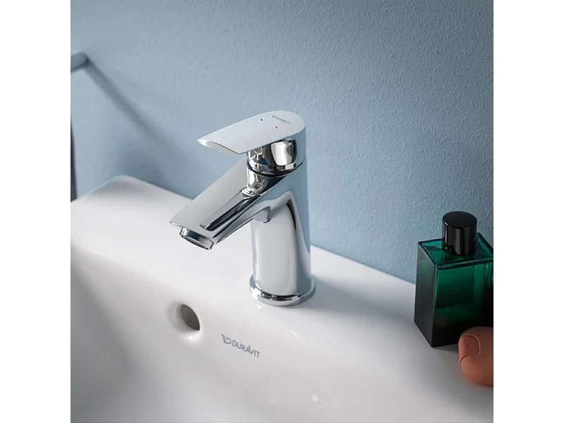 Mitigeur lavabo taille S DURAVIT Duravit No.1 MinusFlow chromé sans tirette ni vidage