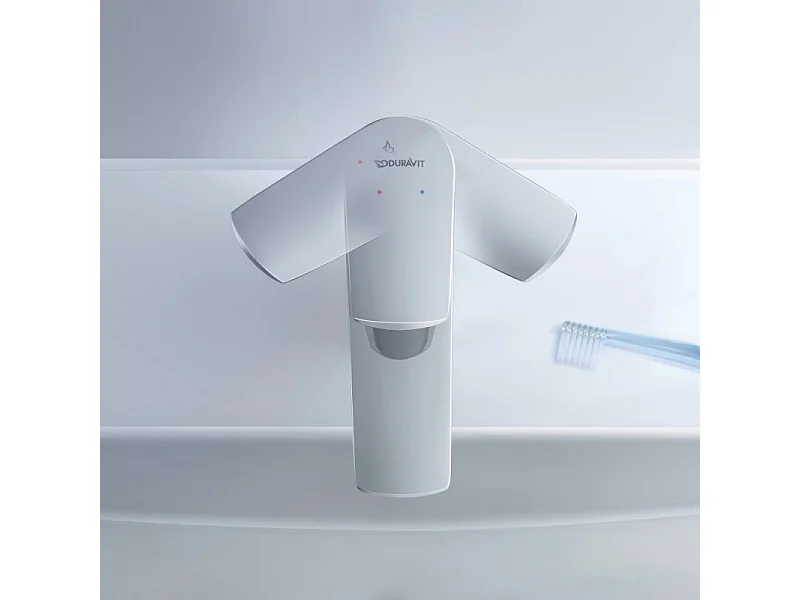 Mitigeur lavabo taille S DURAVIT Duravit No.1 MinusFlow chromé sans tirette ni vidage