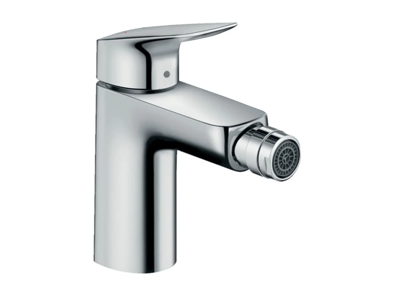 HANSGROHE Mezclador de bidé 100 con tirador y desagüe sintético cromado