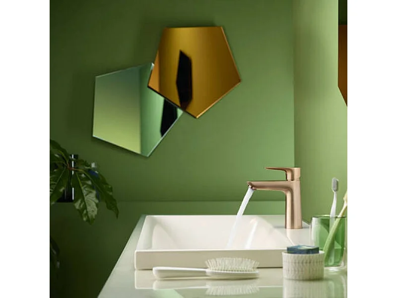 HANSGROHE Mitigeur de lavabo Talis E 110 avec tirette et vidage bronze brossé