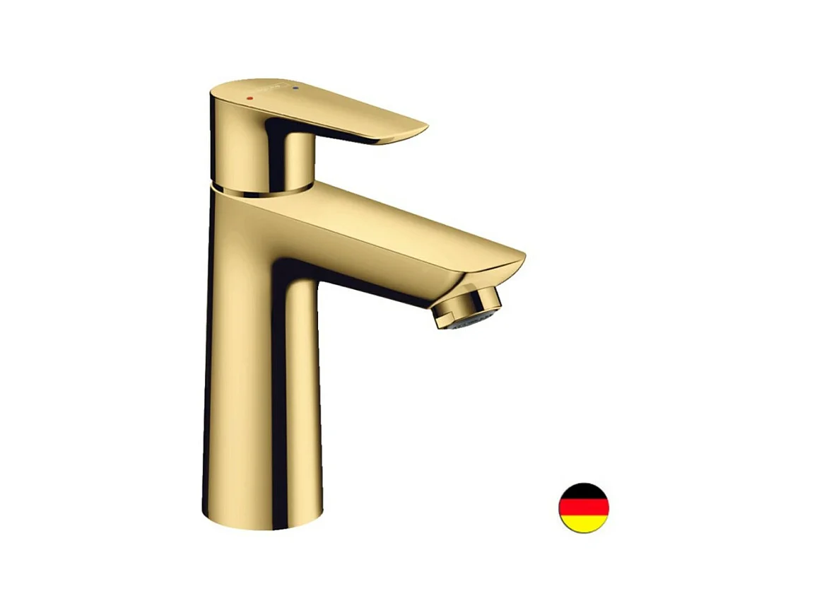 HANSGROHE Mitigeur de lavabo Talis E 110 avec tirette et vidage aspect doré poli