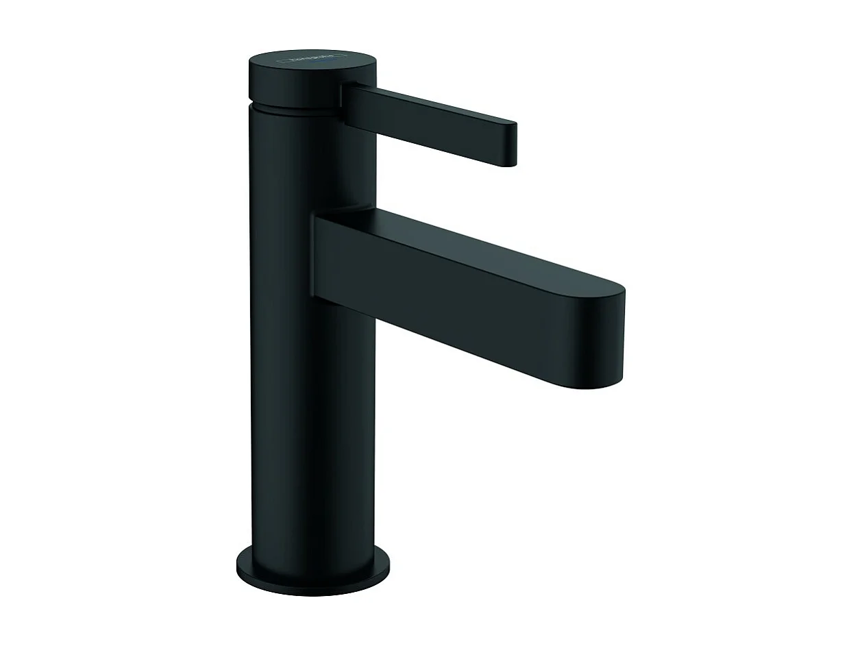 HANSGROHE Robinet de lave-mains 100 eau froide sans tirette ni vidage noir mat Finoris