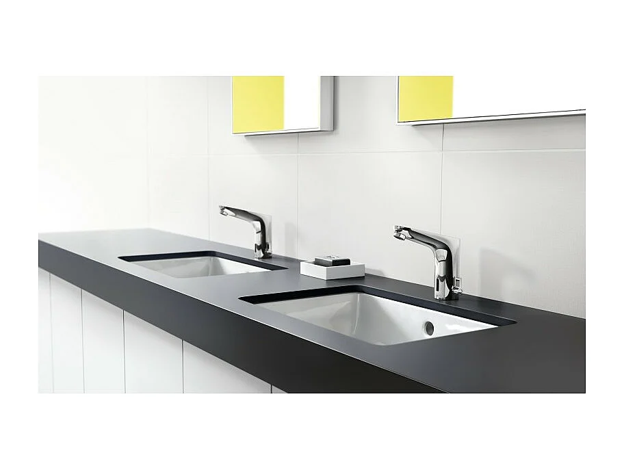 HANSGROHE Mitigeur lavabo électronique Focus avec manette de réglage de température sur batterie chromé