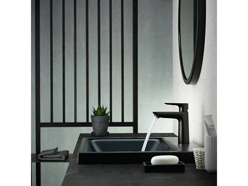 HANSGROHE Mitigeur de lavabo Talis E 110 avec tirette et vidage noir mat