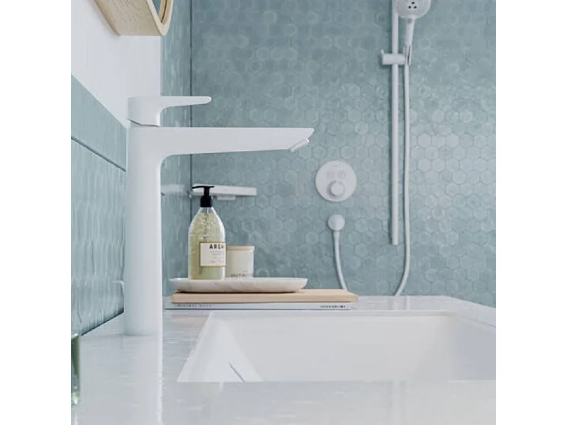 HANSGROHE Mitigeur lavabo Talis E 240, avec tirette et vidage blanc mat