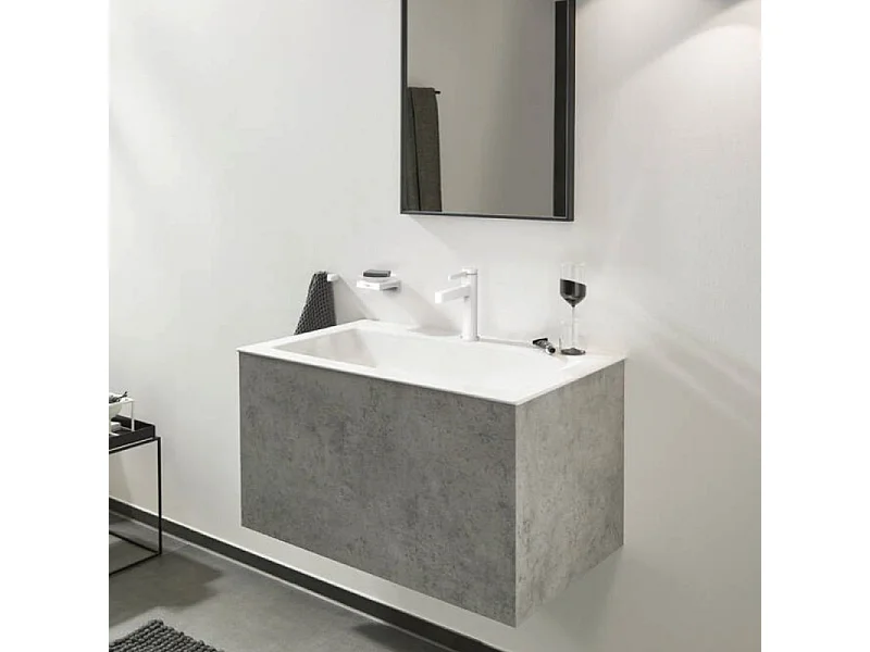 Mitigeur de lavabo HANSGROHE Finoris 100 bonde Push-Open blanc mat