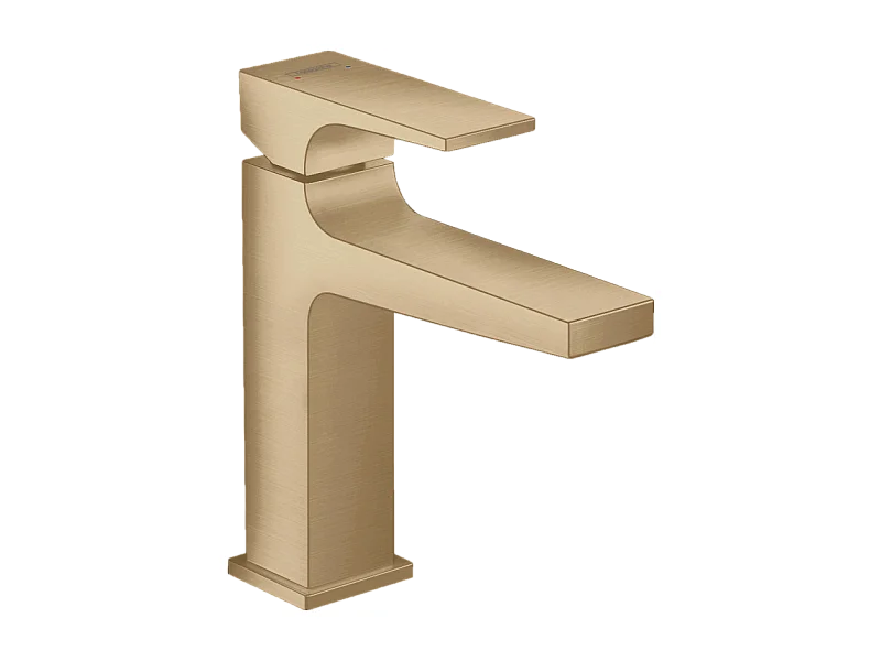 HANSGROHE Metropol 110 Mezclador de lavabo, manecilla, desagüe Push-Open, bronce cepillado