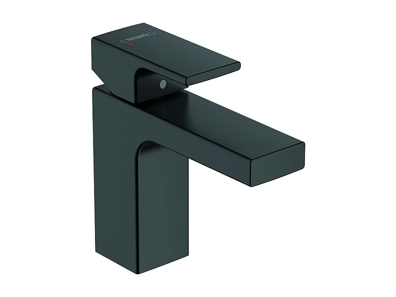 Mitigeur lavabo HANSGROHE Vernis Shape 100 Noir mat avec tirette et vidage synthétique
