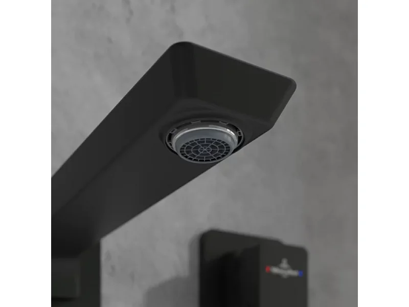 Mitigeur lavabo mural VILLEROY ET BOCH Subway 3.0 Noir mat