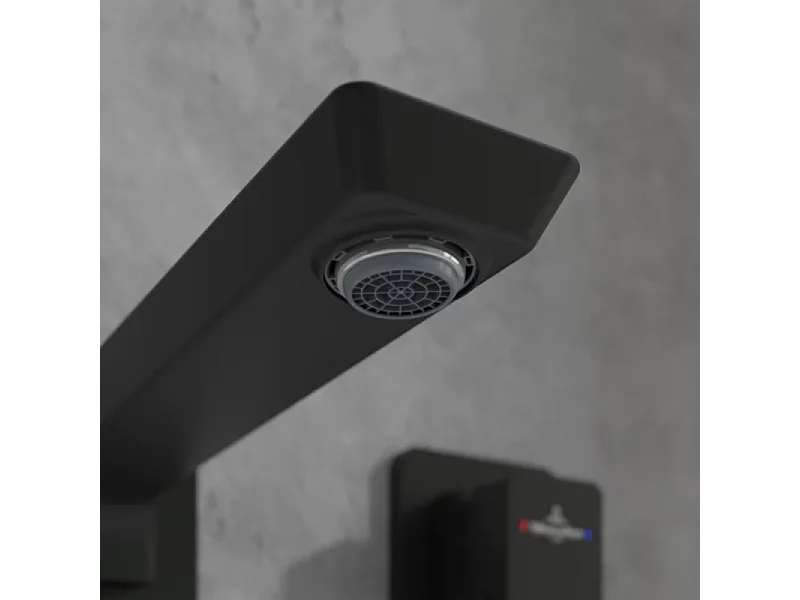 Mitigeur lavabo mural VILLEROY ET BOCH Subway 3.0 Noir mat