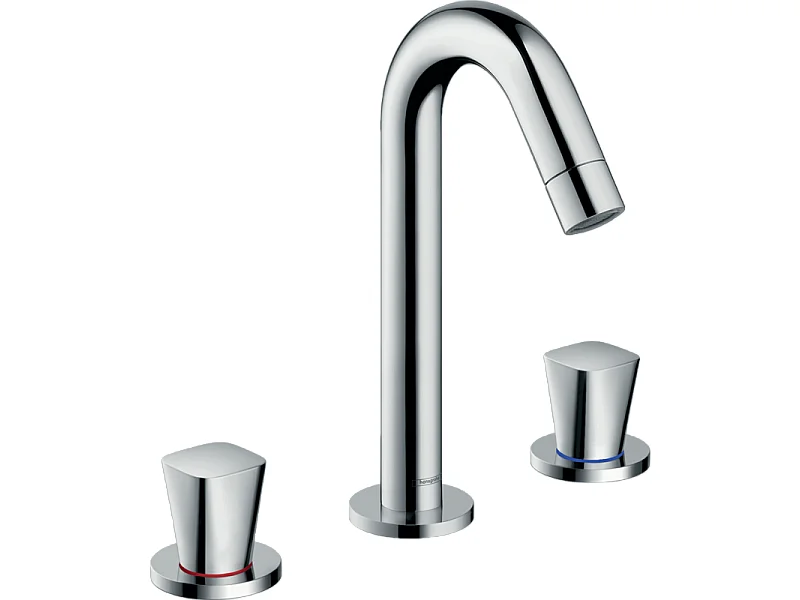 HANSGROHE Mélangeur lavabo  Logis 150 3 trous avec tirette et vidage synthétique chromé