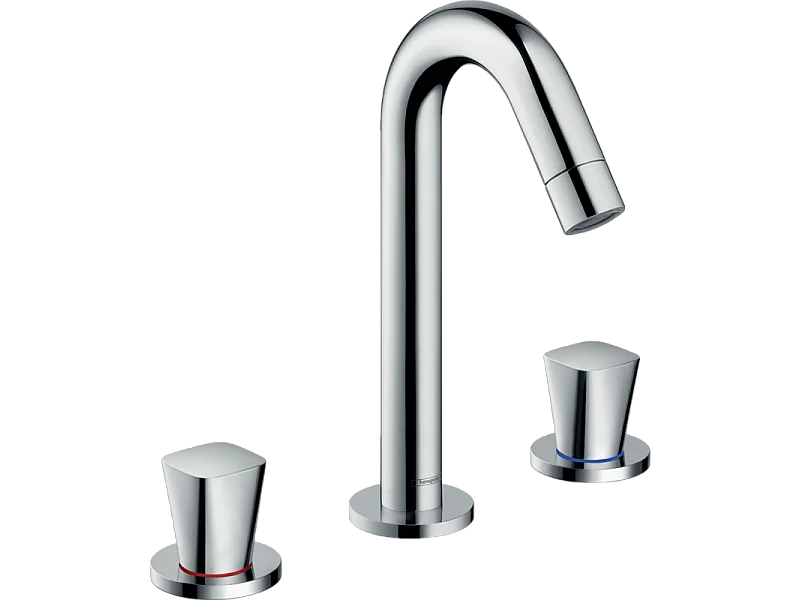 HANSGROHE Mélangeur lavabo  Logis 150 3 trous avec tirette et vidage synthétique chromé