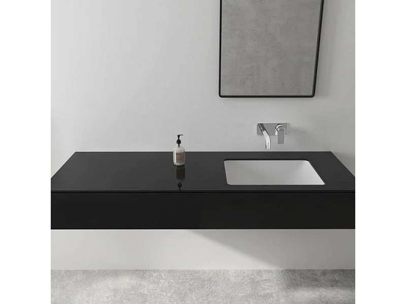Mitigeur mural lavabo HANSGROHE, Vernis Shape noir mat + Corps encastré