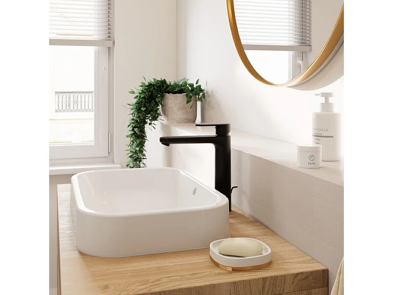 Mitigeur lavabo HANSGROHE Vernis Blend 190 avec tirette et vidage noir mat