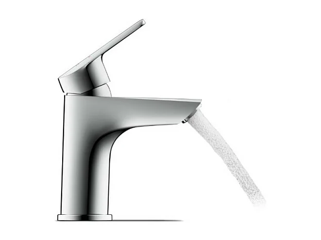 Mitigeur lavabo taille S DURAVIT Duravit No.1 FreshStart chromé sans tirette ni vidage