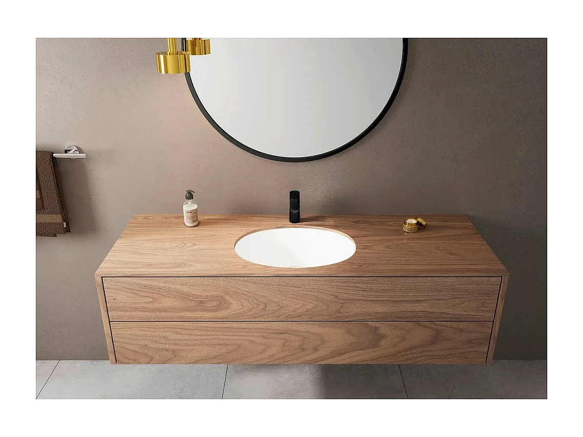 Mitigeur lavabo HANSGROHE Vernis Blend 100 Noir mat avec tirette et vidage synthétique