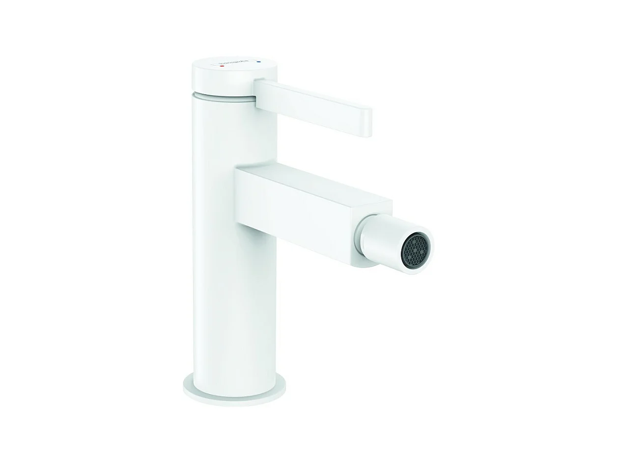 HANSGROHE Mitigeur de bidet, bonde Push-Open blanc mat Finoris