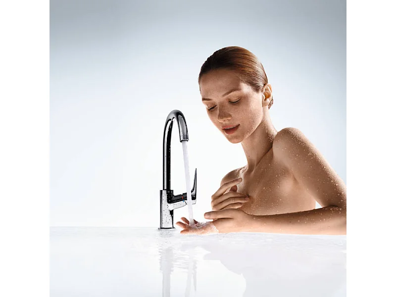 HANSGROHE Logis 210 Mezclador de lavabo con caño alto sin extraíble ni desagüe