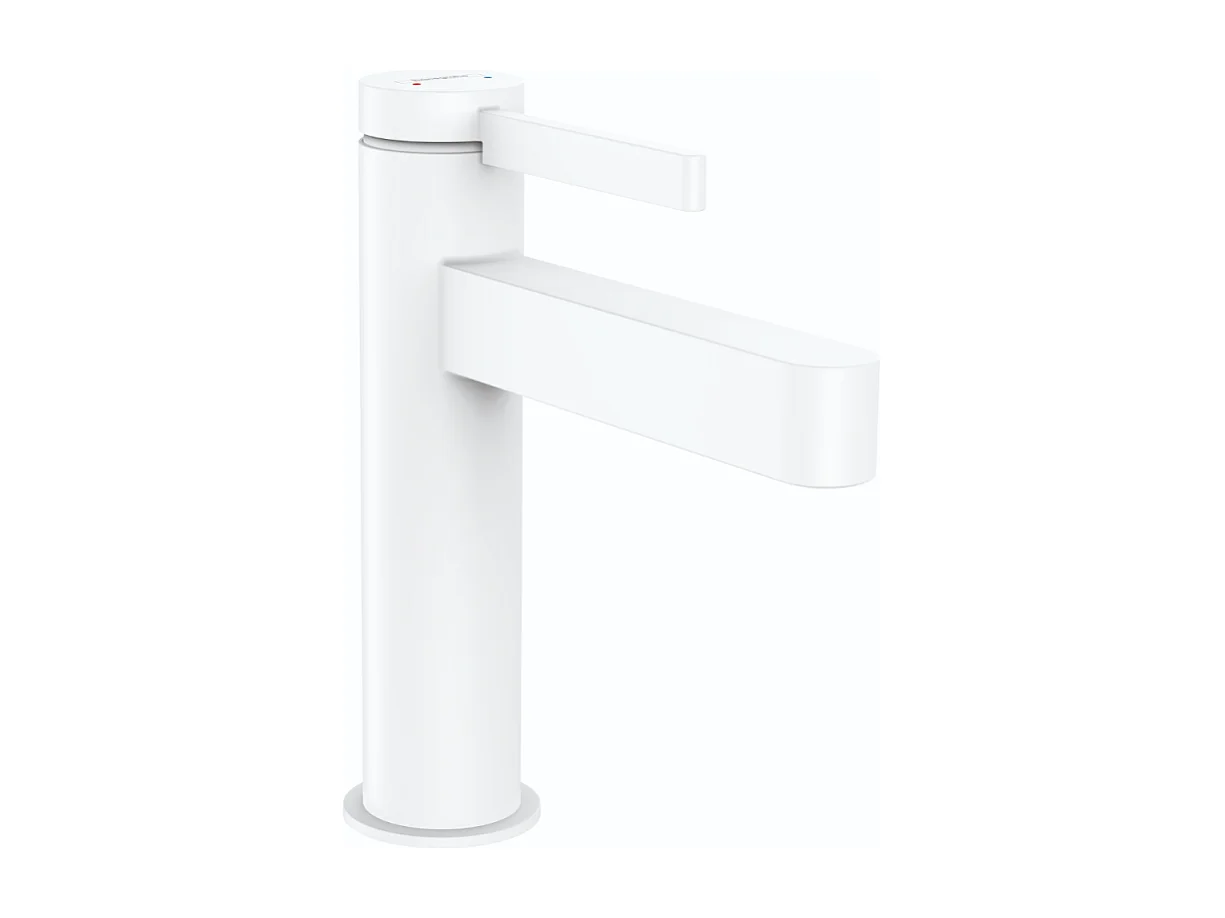 HANSGROHE Mitigeur de lavabo 110, bonde Push-Open Finoris blanc mat