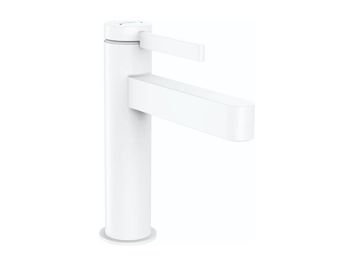 HANSGROHE Mitigeur de lavabo 110, bonde Push-Open Finoris blanc mat