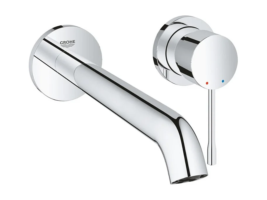 GROHE Façade Mitigeur ESSENCE 2 trous lavabo taille L saillie 230 Cool Sunrise brossé