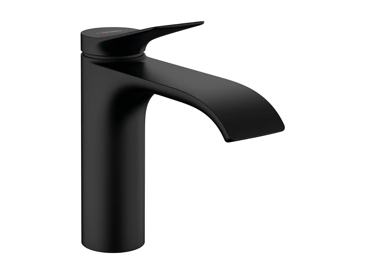 HANSGROHE Mezclador de lavabo 110 con extraíble y desagüe negro mate