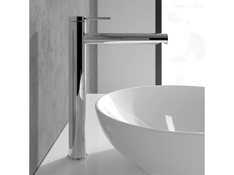 Mitigeur lavabo surélevé VILLEROY ET BOCH Loop & Friends sans tirette Chrome