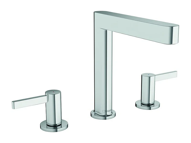 HANSGROHE Mezclador de lavabo con 3 orificios 160, desagüe Finoris Push-Open cromado
