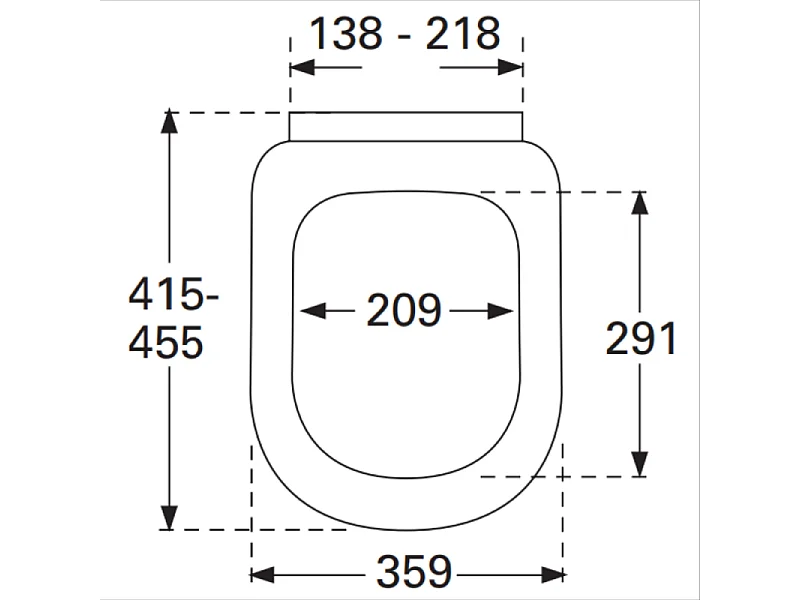 Abattant déclipsable VILLEROY ET BOCH Subway Ovale avec frein de chute