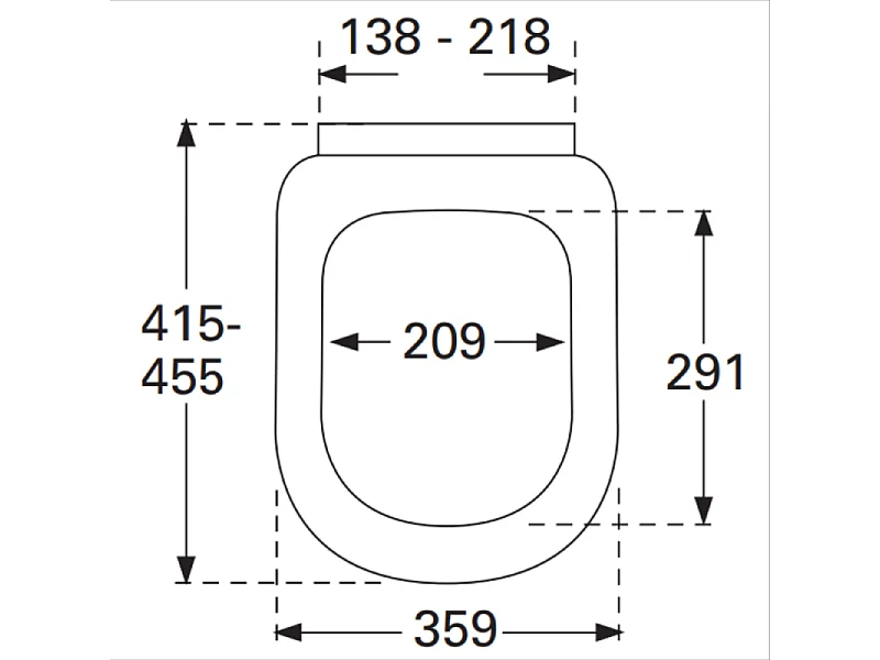 Abattant déclipsable VILLEROY ET BOCH Subway Ovale avec frein de chute