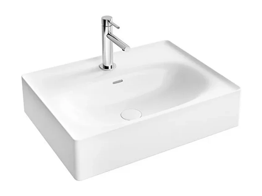 Lavabo mural VITRA Equal 60 cm avec trop plein blanc