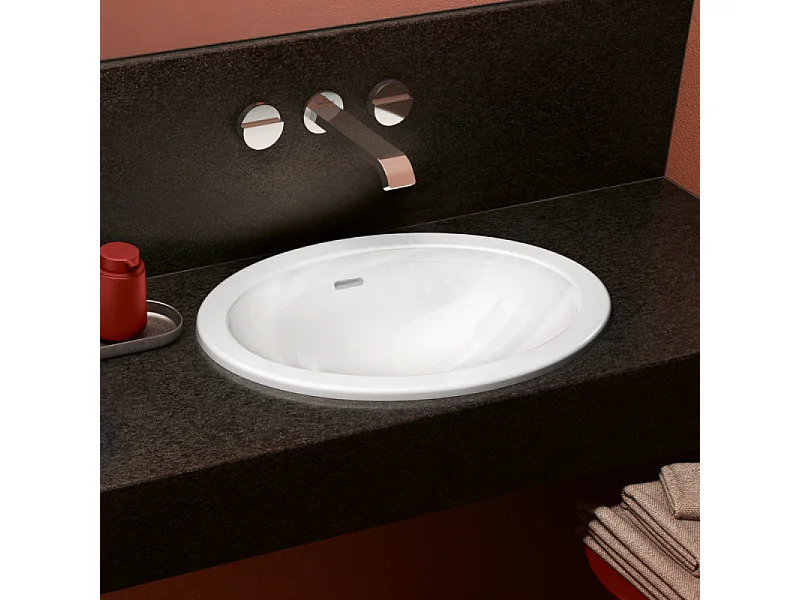 Vasque ronde 45 x 45 à encastrer VILLEROY ET BOCH Loop & Friends TitanCeram