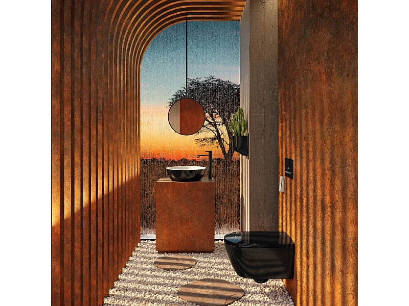 Vasque ronde à poser VILLEROY ET BOCH Artis Coal Black