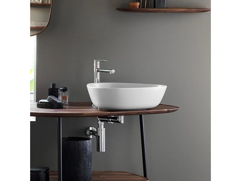 Vasque à poser asymétrique VITRA Plurals blanc