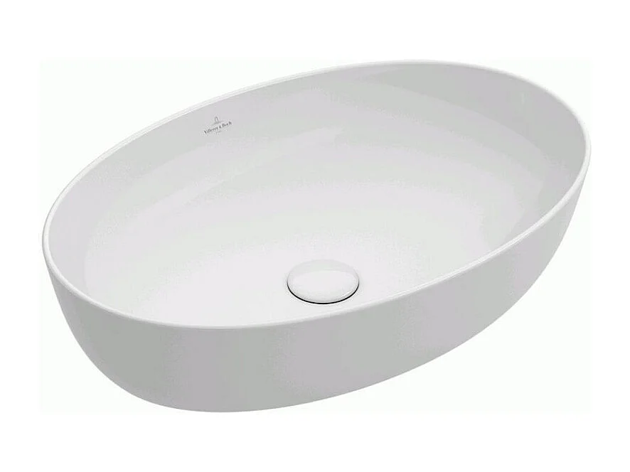 Vasque ovale à poser VILLEROY ET BOCH Artis Stone White CeramicPlus