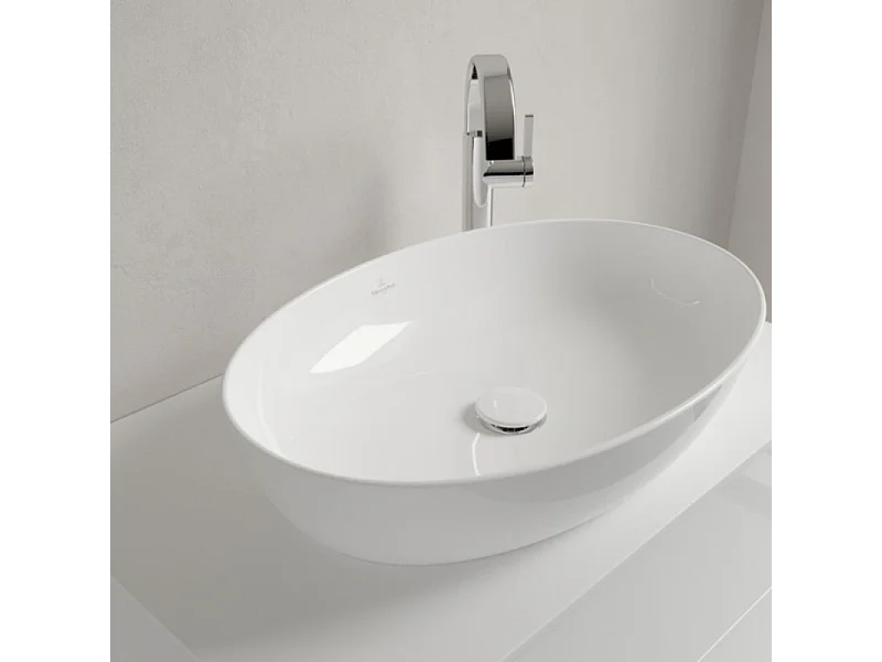 Vasque ovale à poser VILLEROY ET BOCH Artis Stone White CeramicPlus