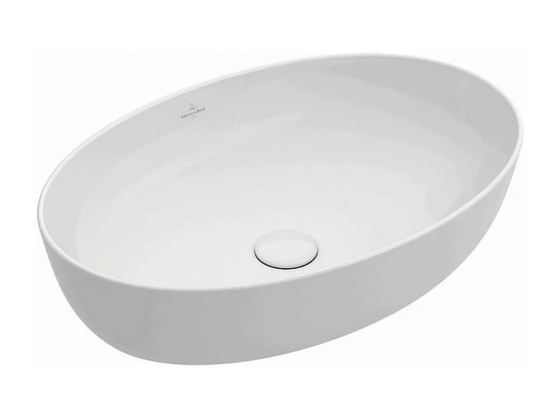 Vasque ovale à poser VILLEROY ET BOCH Artis Stone White CeramicPlus