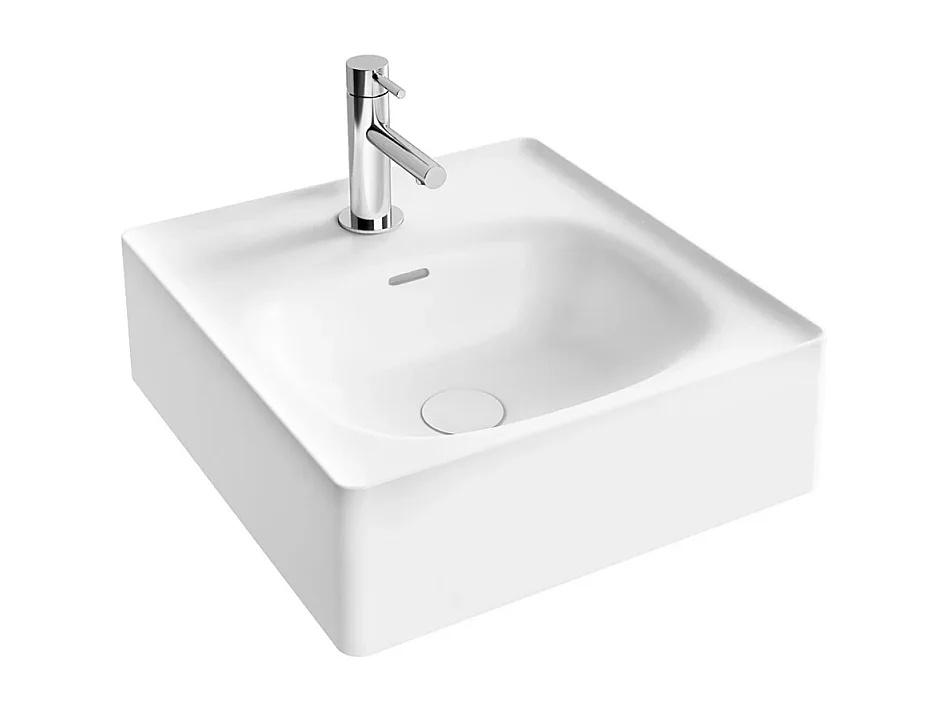 Lavabo mural VITRA Equal 40 cm avec trop plein blanc
