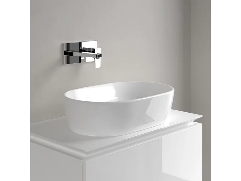 Vasque ovale à poser VILLEROY ET BOCH Architectura Blanc CeramicPlus 60 x 40 sans trop plein