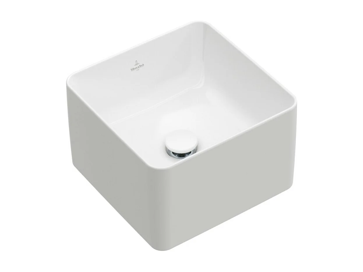 Vasque a poser carree VILLEROY ET BOCH Collaro Blanc