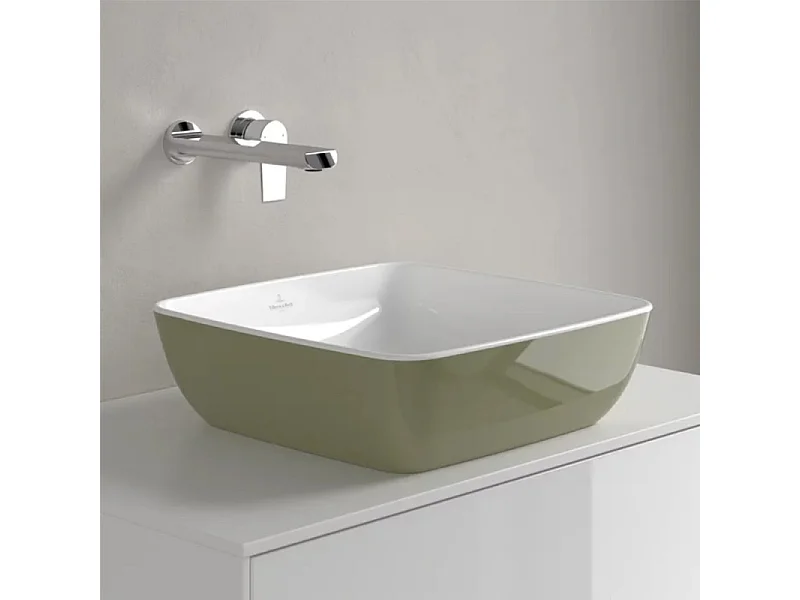 Vasque carrée à poser VILLEROY ET BOCH Artis Vert sauge
